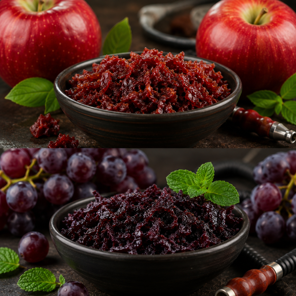 Premium double apple grape mint flavored hookah tobacco
